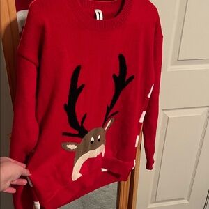 Red Reindeer Sweater